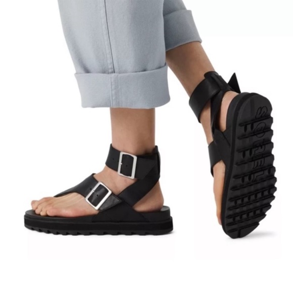 Sorel Shoes - New! Free People x Sorel Roaming T-Strap  Leather Gladiator Sandals $130 new